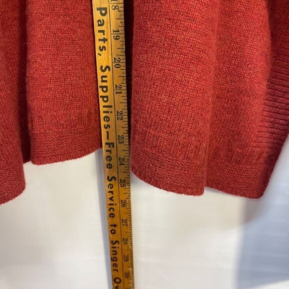 Madewell Red Merino Wool Ruffle Stitch Play Pullover Sweater Size 2XL NWT - Picture 8 of 8